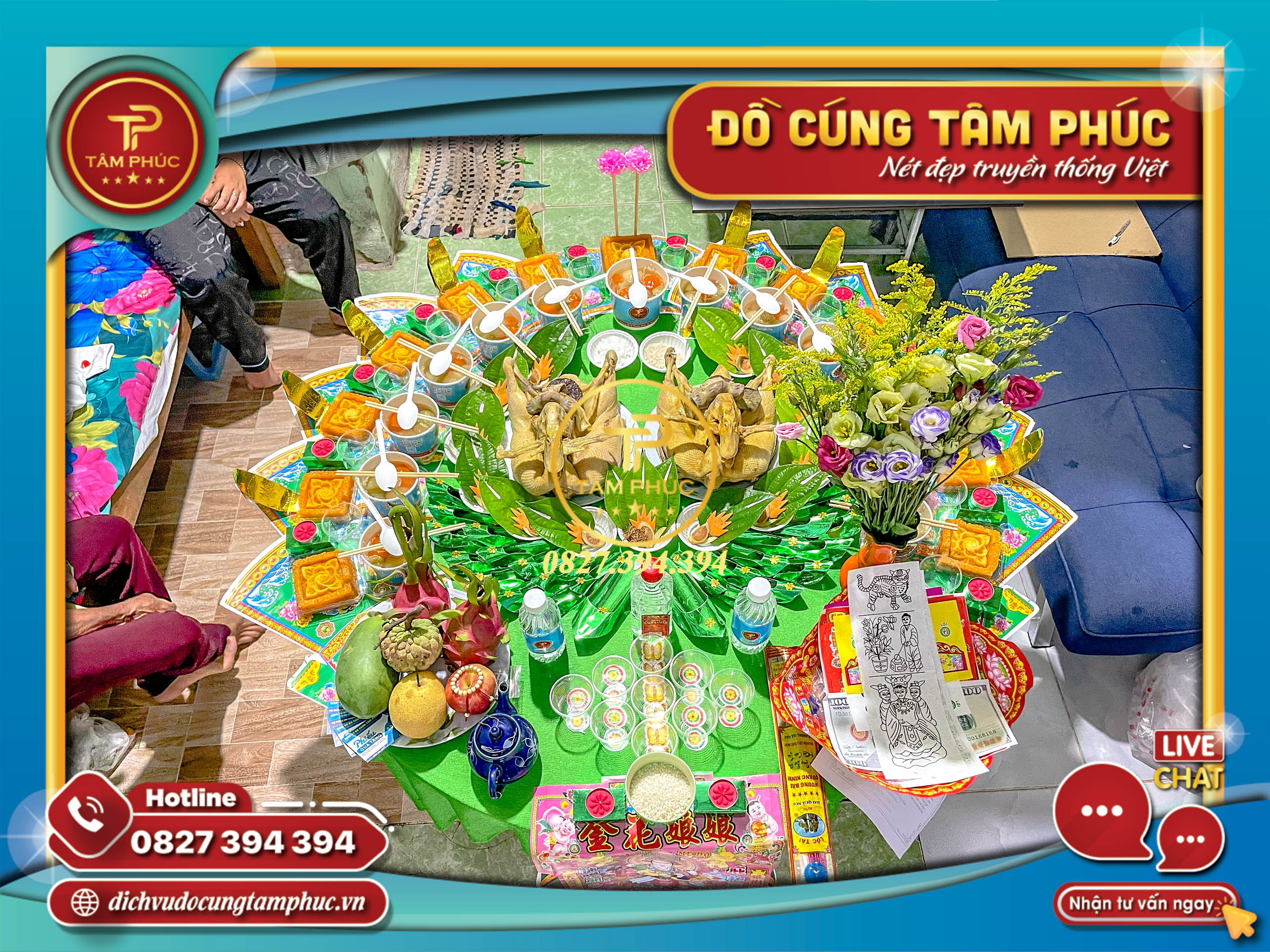 Mâm cúng mụ - Cúng đầy tháng cho các bé yêu trọn gói